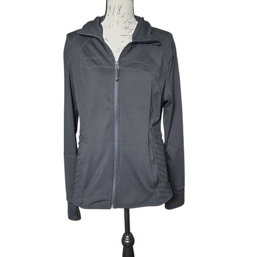Tangerine Women's Size Large Black Athletic Full Zip Jacket